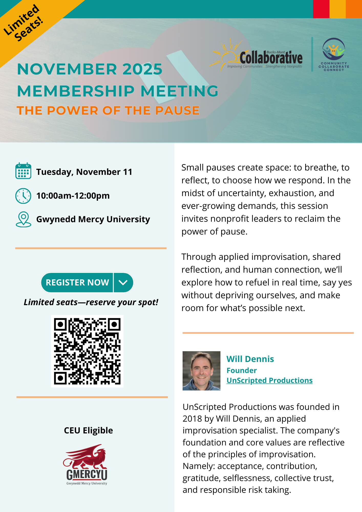 November 11 Membership Meeting_The Power of the Pause