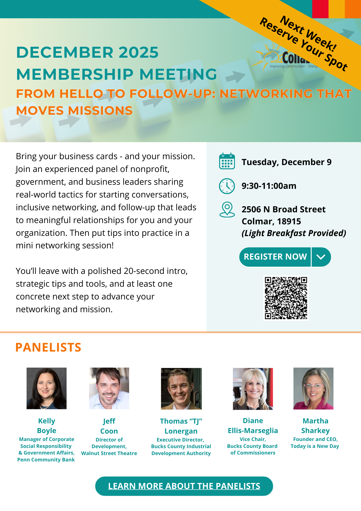 December 2025 Membership Meeting | Networking That Moves Missions